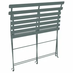 FERMOB Banquette Pliante 2 Places Bistro en Acier - Gris Orage