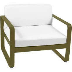 FERMOB Fauteuil Bellevie Blanc Grisé en Aluminium - Pesto