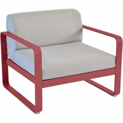 FERMOB Fauteuil Bellevie Gris Flanelle en Aluminium - Piment