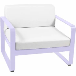 FERMOB Fauteuil Bellevie Blanc Grisé en Aluminium - Guimauve