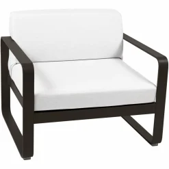 FERMOB Fauteuil Bellevie Blanc Grisé en Aluminium - Tonka