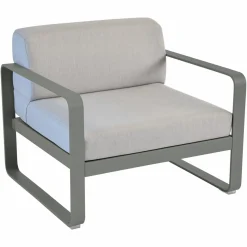 FERMOB Fauteuil Bellevie Gris Flanelle en Aluminium - Romarin