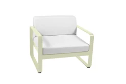 FERMOB Fauteuil Bellevie Blanc Grisé en Aluminium - Tilleul