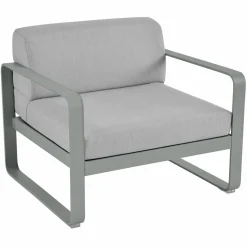 FERMOB Fauteuil Bellevie Gris Flanelle en Aluminium - Gris Lapili