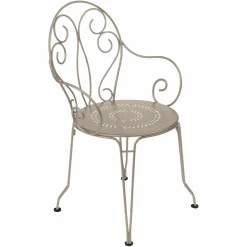 FERMOB Lot de 2 Fauteuils Empilables Montmartre en Acier - Muscade