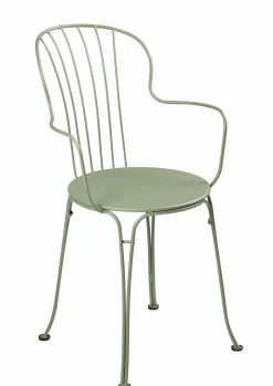 FERMOB Lot de 2 Fauteuils Empilables Opéra+ en Acier - Cactus