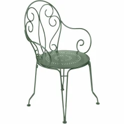 FERMOB Lot de 2 Fauteuils Empilables Montmartre en Acier - Cactus