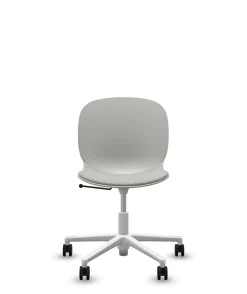 FLOKK Chaise de bureau assise capitonnée Noor 6070S - Gris Clair