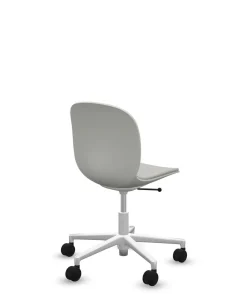 FLOKK Chaise de bureau assise capitonnée Noor 6070S - Gris Clair