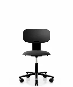 FLOKK Chaise de bureau assise capitonnée Tion 2140 - Noir