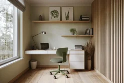 FLOKK Chaise de bureau assise capitonnée Tion 2140 - Rose Blush