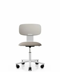 FLOKK Chaise de bureau assise capitonnée Tion 2140 - Gris Clair