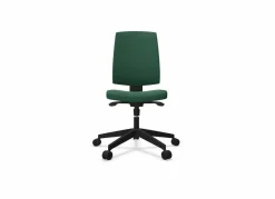 FLOKK Chaise de bureau Raya 21S - Vert - Roulettes pour sol dur