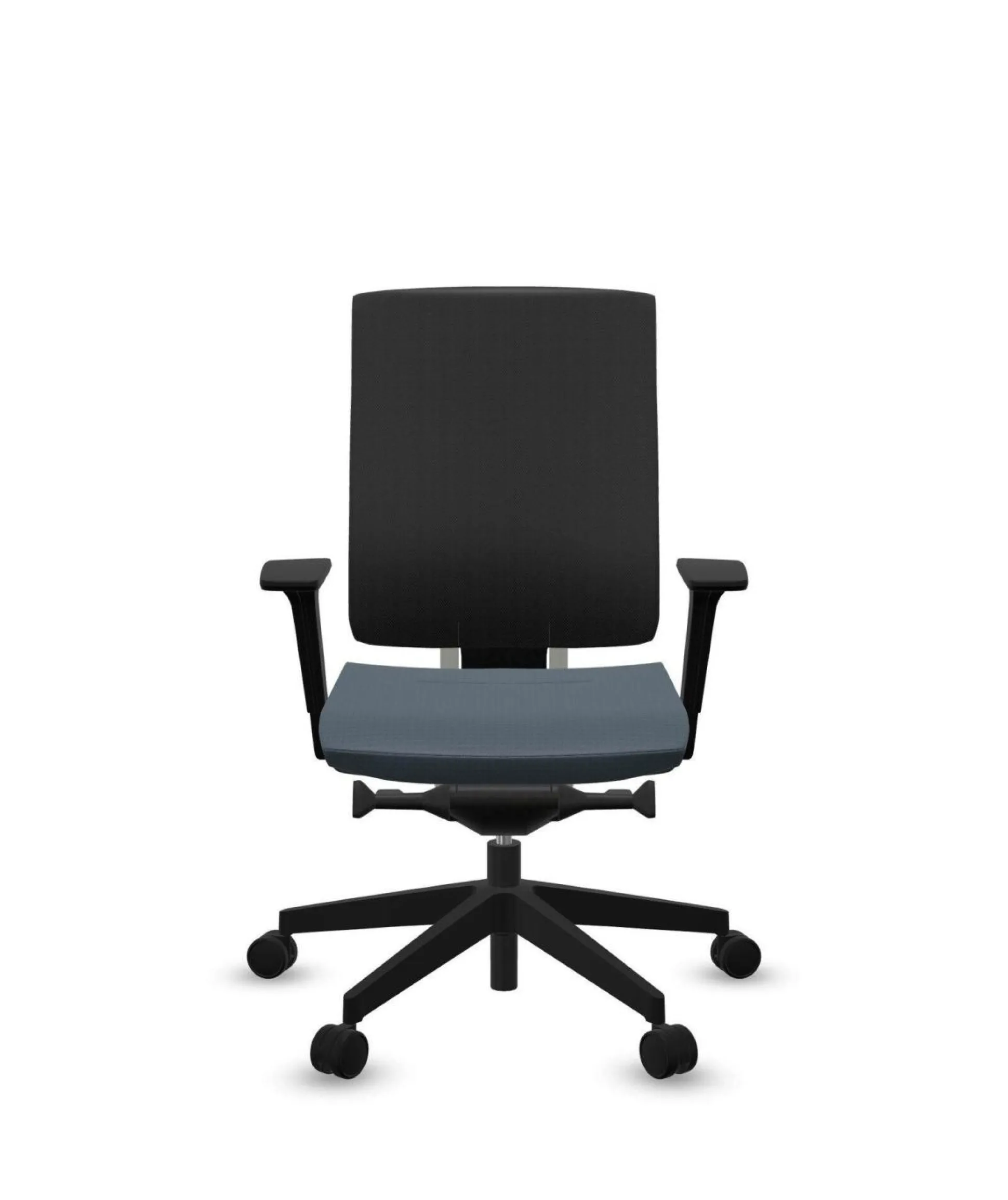 FLOKK Fauteuil de bureau sans têtière Xenon Net 101SFL - Bleu - Roulettes pour sol dur