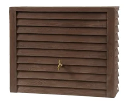 GARANTIA Kit Récupérateur d'Eau 350 L Woody Aspect Bois Foncé