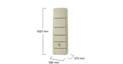 GARANTIA Kit Récupérateur d'Eau Cuve Murale 300 L Slim Sable