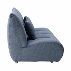 Grand chauffeuse pour canapé modulable tissu Benny - Bleu - 2,5 places