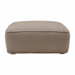 Grand pouf tissu Otis - Beige