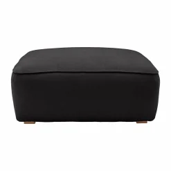 Grand pouf tissu Otis - Carbone