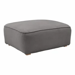 Grand pouf tissu Otis - Gris