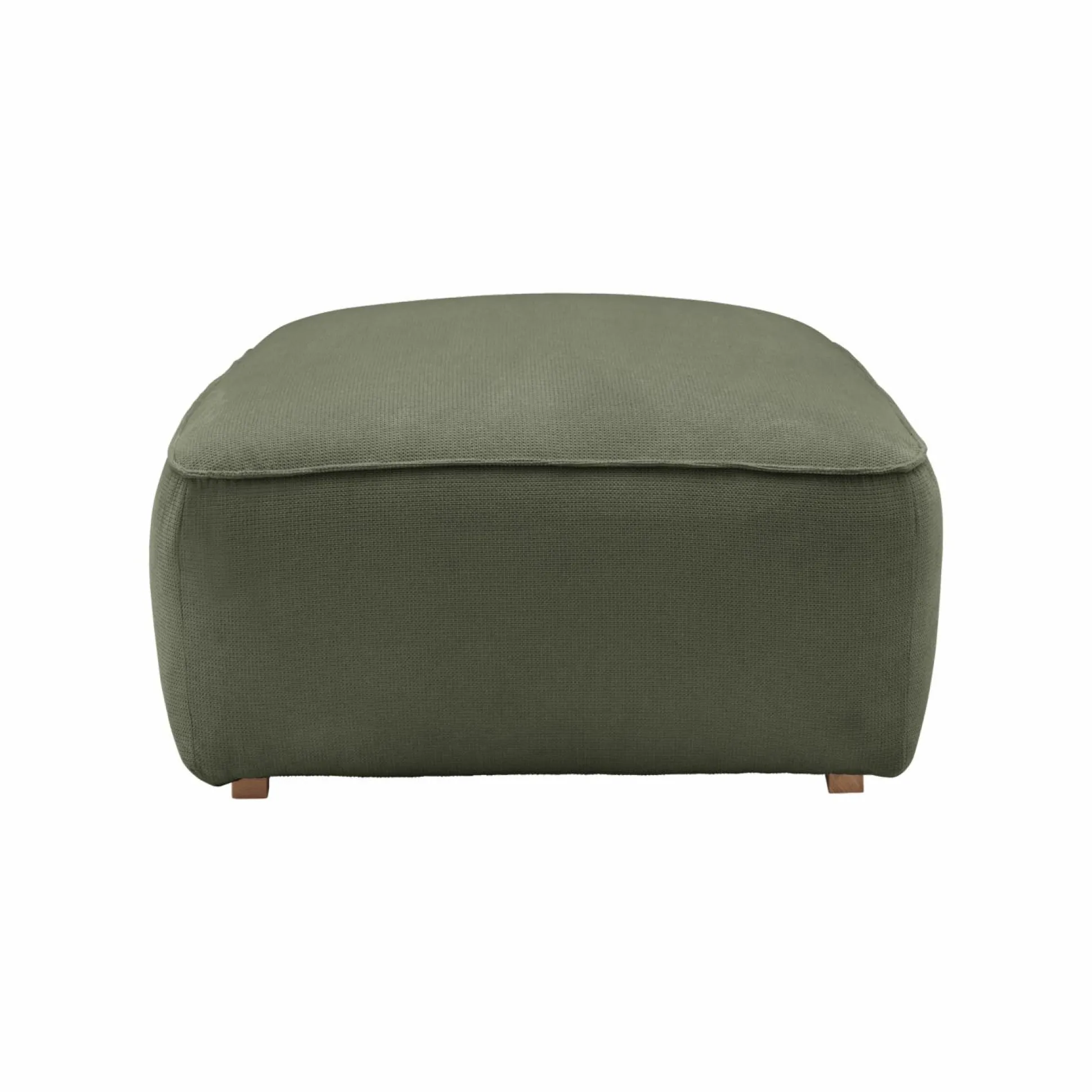 Grand pouf tissu Otis - Vert Kaki