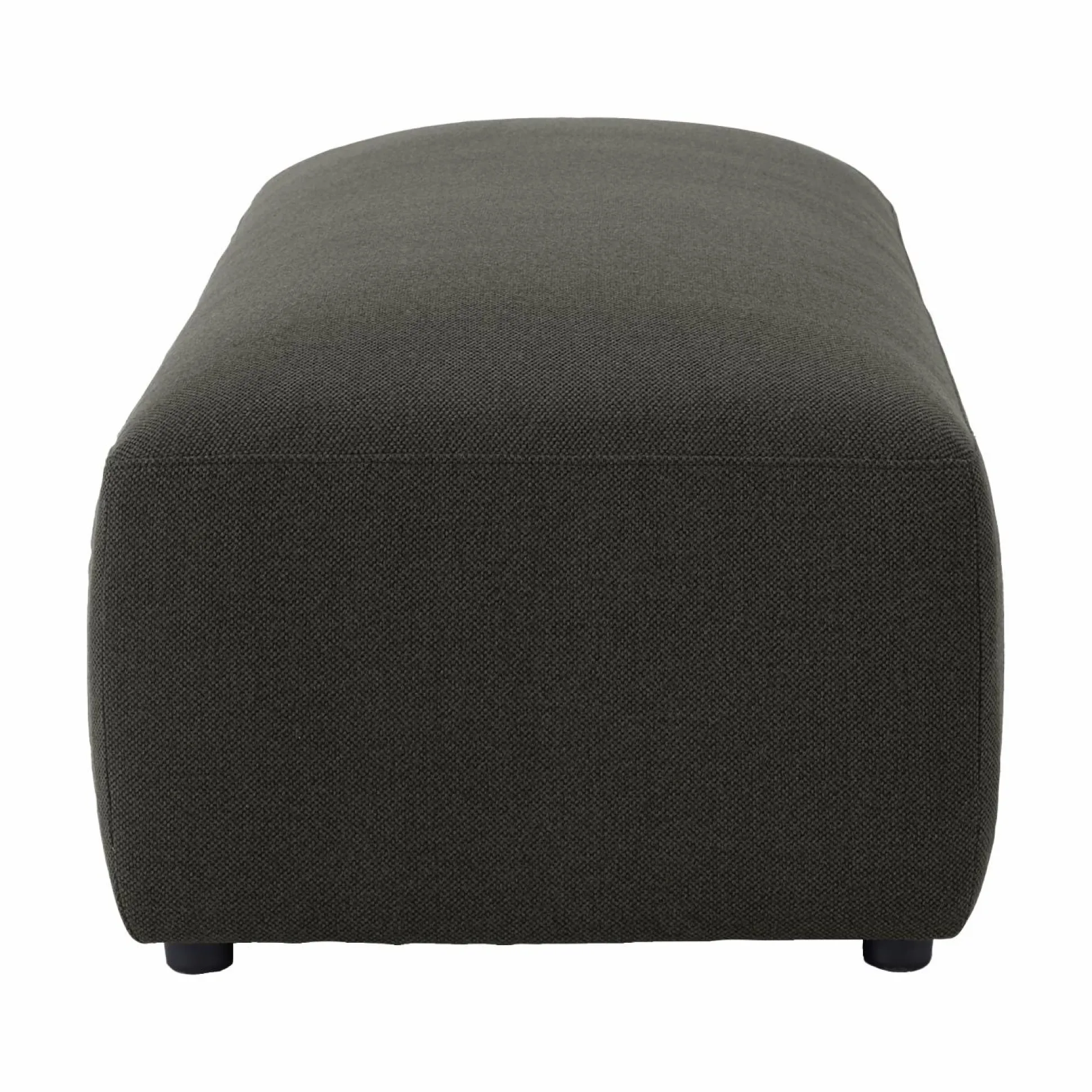 Grand pouf tissu Pavel - Vert Foncé