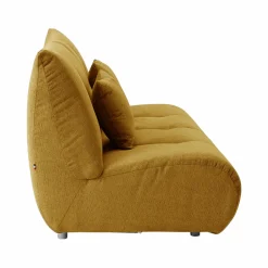 Grande chauffeuse pour canapé modulable tissu Benny - Moutarde - 2,5 places