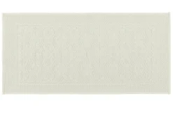 HAOMY Tapis de bain coton Kymi - Craie - 55 x 110 cm