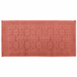 HAOMY Tapis de bain coton Kymi - Bois de rose - 55 x 110 cm