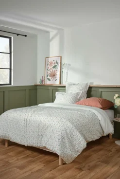 Housse de couette coton bio Verlaine - Blanc - 260 x 240 cm