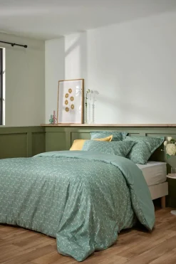 Housse de couette coton bio Verlaine - Céladon - 240 x 220 cm