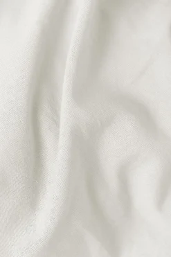 Housse de couette coton lin Valentine - Blanc - 140 x 200 cm