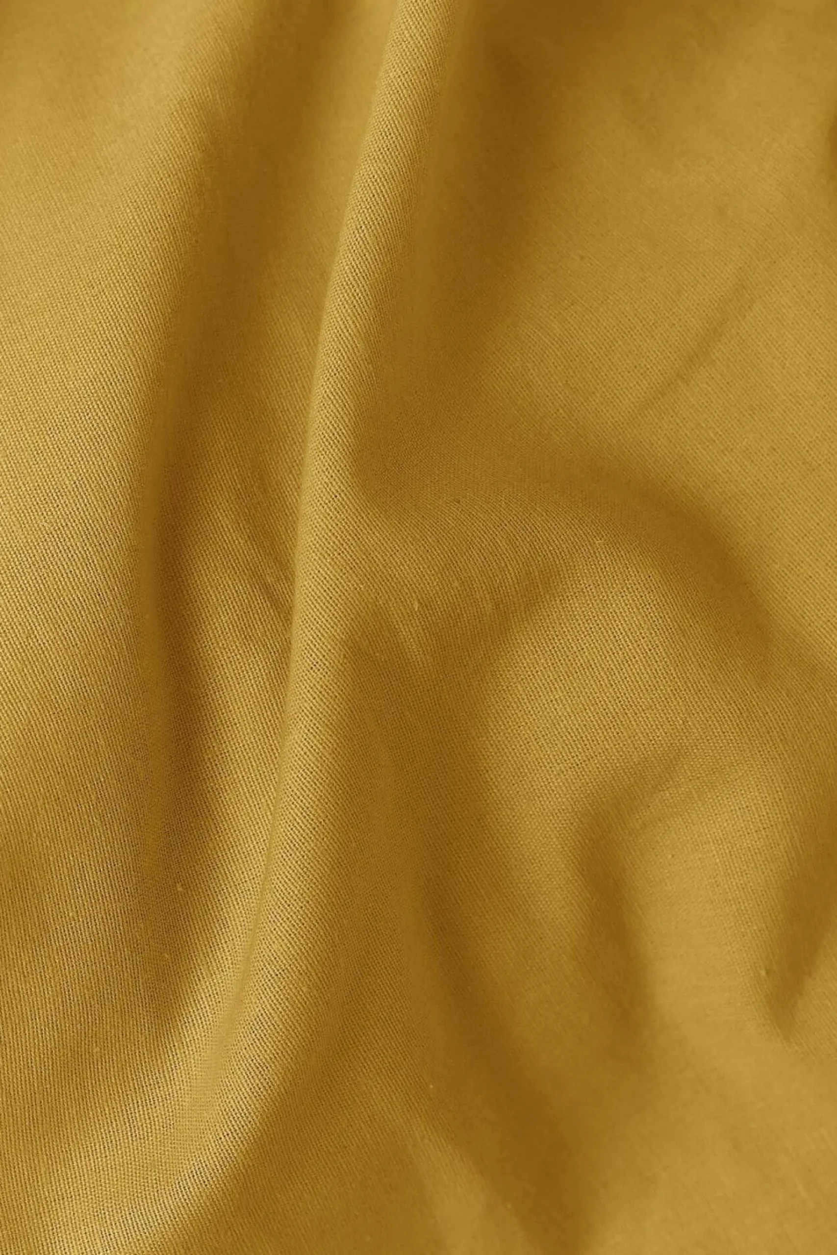 Housse de couette coton lin Valentine - Curry - 140 x 200 cm