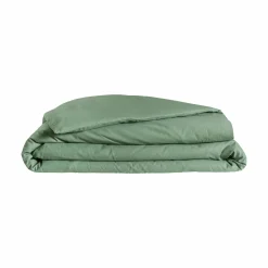 Housse de couette coton lin Valentine - Vert Amande - 140 x 200 cm