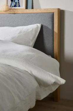 Housse de couette gaze de coton bio Lou - Blanc - 140 x 200 cm