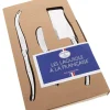 JEAN DUBOST Coffret de 3 couteaux à fromages Laguiole Inox