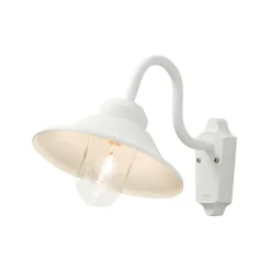 KONSTSMIDE Applique Murale Vega Retro en Aluminium - Blanc