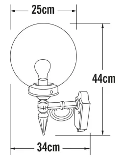 KONSTSMIDE Applique Murale Orion en Aluminium - Blanc