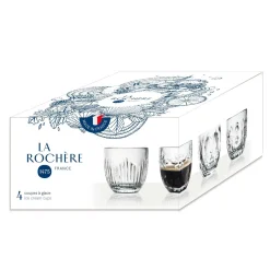 LA ROCHERE Set de 4 expressos Troquet assortis