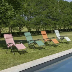 LAFUMA Fauteuil Relax Pliant R Clip - Cerisier