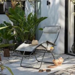 LAFUMA Tablette Porte Gobelet Recyclée Pour Fauteuil Relax - Titane