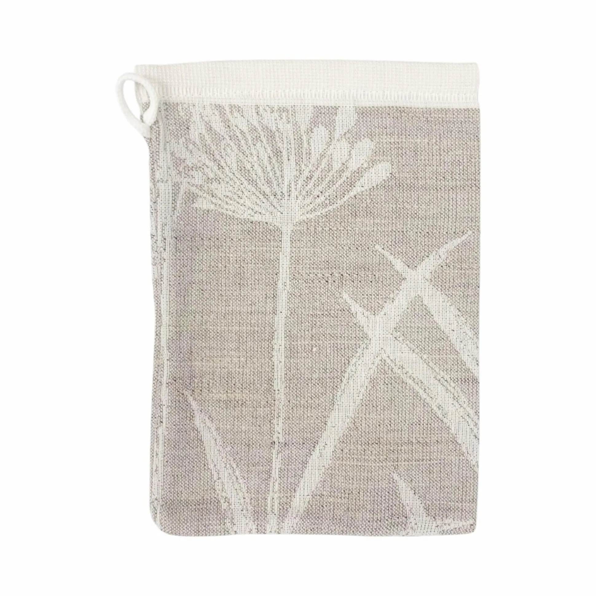 LASA HOME Lot de 2 gants de toilette coton Léontina, floral