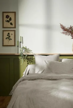 LASA HOME Taie de traversin coton flanelle Livia - Lin