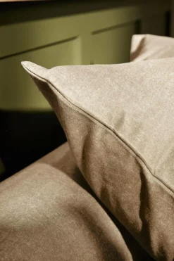 LASA HOME Taie d'oreiller coton flanelle Livia - Sable - 50 x 70 cm