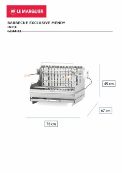 LE MARQUIER Barbecue Exclusive Mendy en Inox