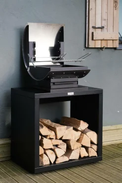 LE MARQUIER Barbecue Le Barbecue Français L40 Duo en Inox et Acier Noir