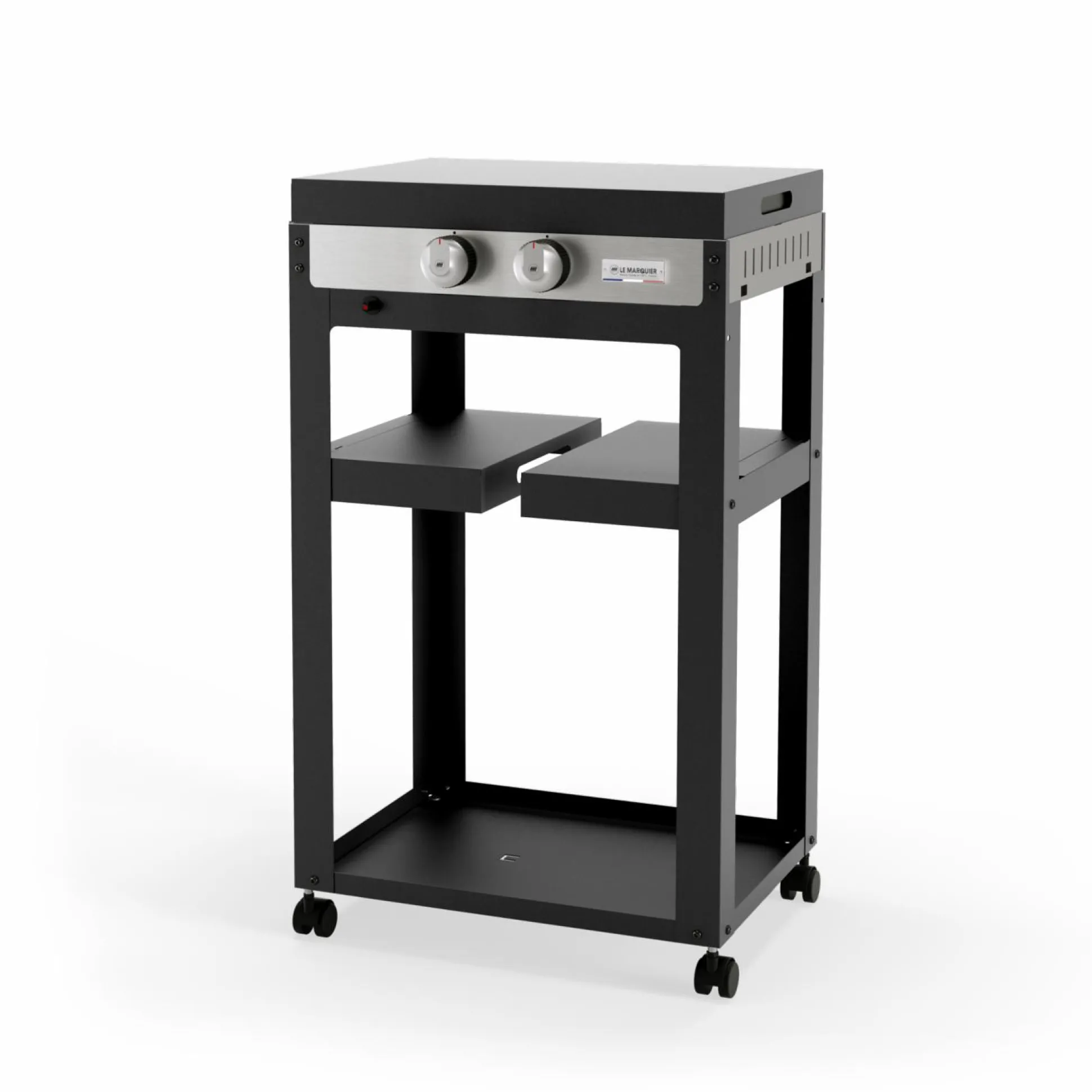 LE MARQUIER Ensemble Plancha et Chariot La Plancha Française Gaz Acier Inox