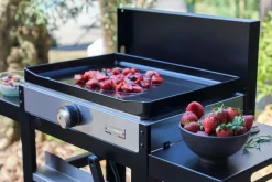 LE MARQUIER Ensemble Plancha et Chariot La Plancha Française Électrique Acier