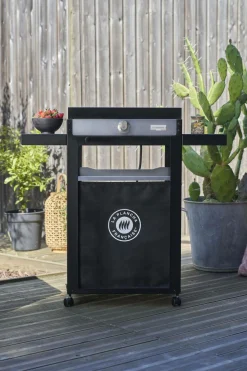 LE MARQUIER Ensemble Plancha et Chariot La Plancha Française Électrique Acier