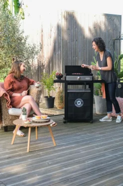 LE MARQUIER Ensemble Plancha et Chariot La Plancha Française Électrique Acier